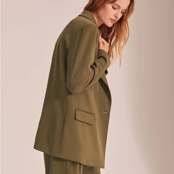 NWT Favorite Daughter Suits You Blazer Small Olive - Picture 3 of 5